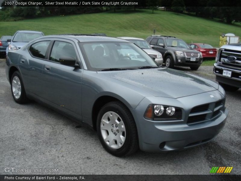 Silver Steel Metallic / Dark Slate Gray/Light Graystone 2007 Dodge Charger