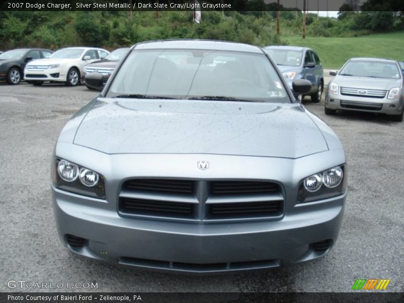 Silver Steel Metallic / Dark Slate Gray/Light Graystone 2007 Dodge Charger