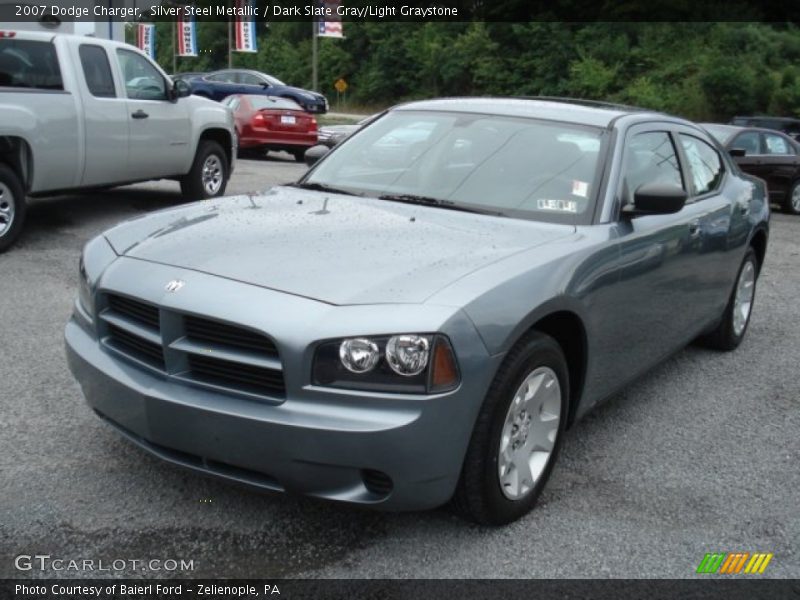 Silver Steel Metallic / Dark Slate Gray/Light Graystone 2007 Dodge Charger