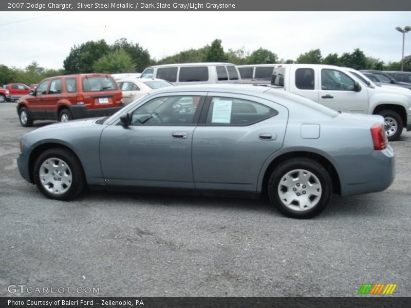 Silver Steel Metallic / Dark Slate Gray/Light Graystone 2007 Dodge Charger
