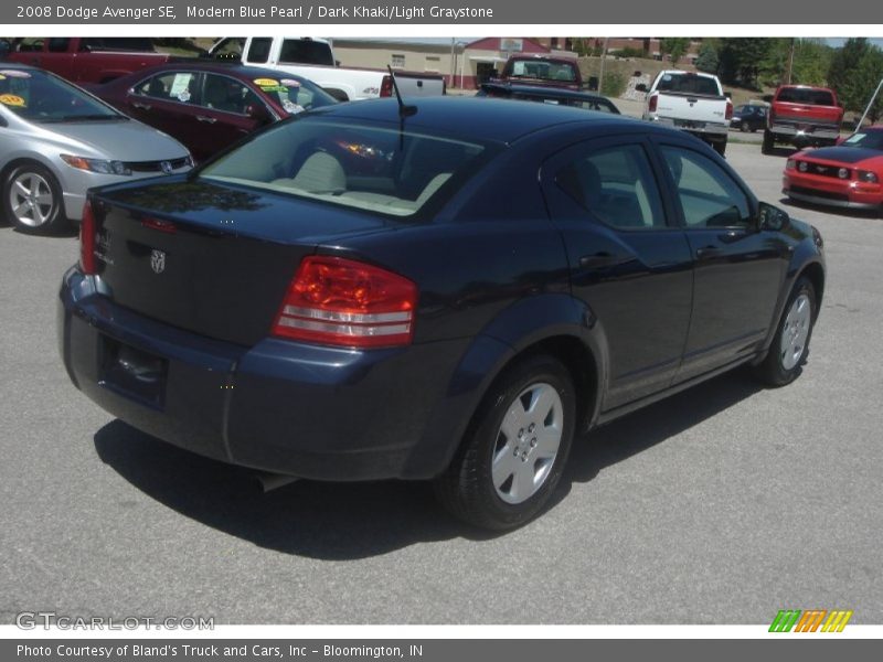 Modern Blue Pearl / Dark Khaki/Light Graystone 2008 Dodge Avenger SE