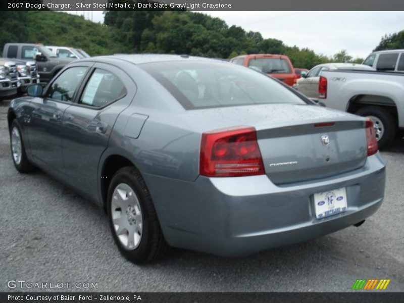 Silver Steel Metallic / Dark Slate Gray/Light Graystone 2007 Dodge Charger