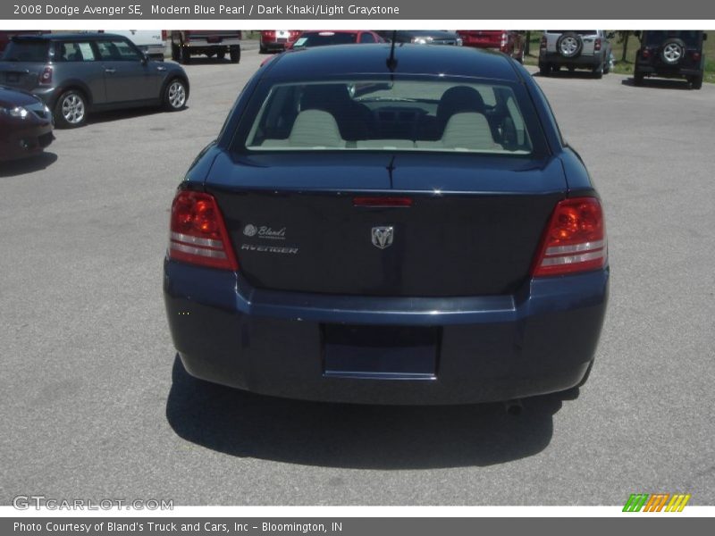 Modern Blue Pearl / Dark Khaki/Light Graystone 2008 Dodge Avenger SE