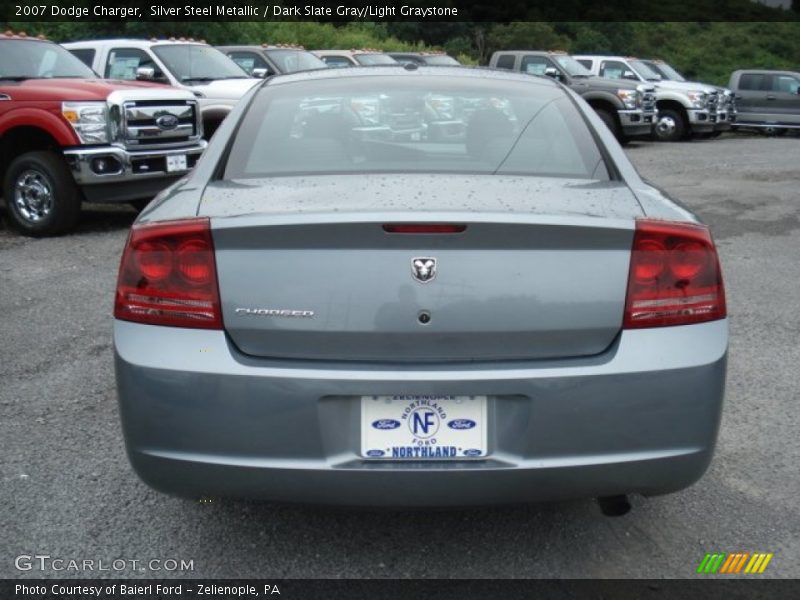 Silver Steel Metallic / Dark Slate Gray/Light Graystone 2007 Dodge Charger