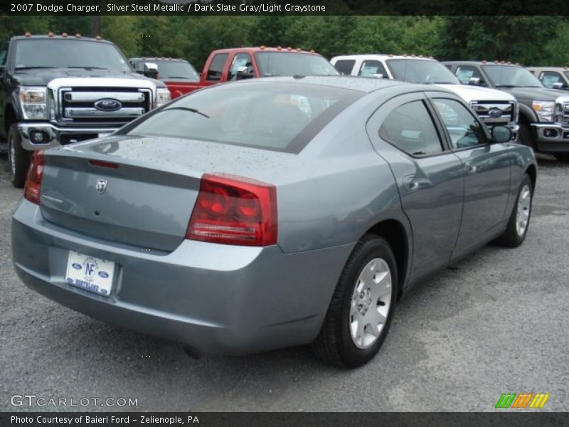 Silver Steel Metallic / Dark Slate Gray/Light Graystone 2007 Dodge Charger