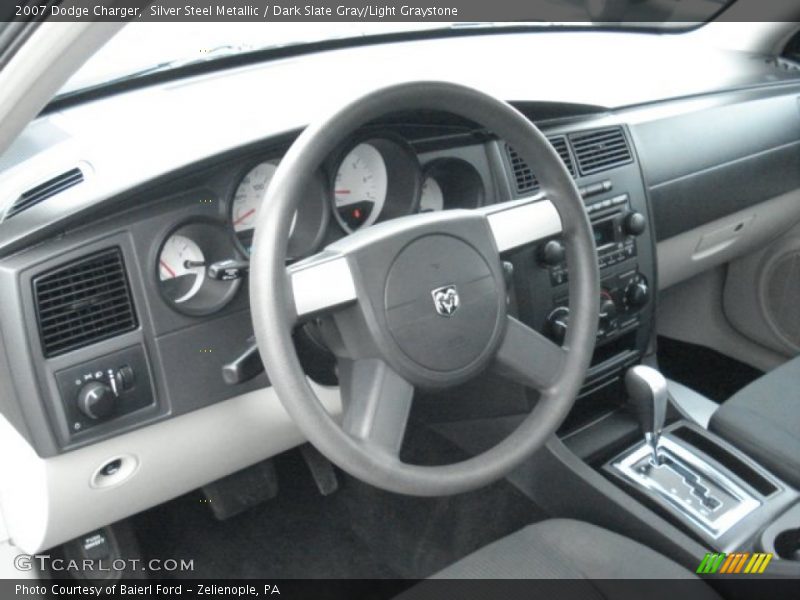 Silver Steel Metallic / Dark Slate Gray/Light Graystone 2007 Dodge Charger