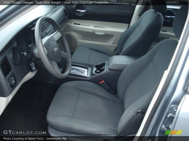 Silver Steel Metallic / Dark Slate Gray/Light Graystone 2007 Dodge Charger
