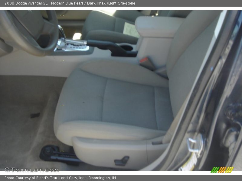 Modern Blue Pearl / Dark Khaki/Light Graystone 2008 Dodge Avenger SE