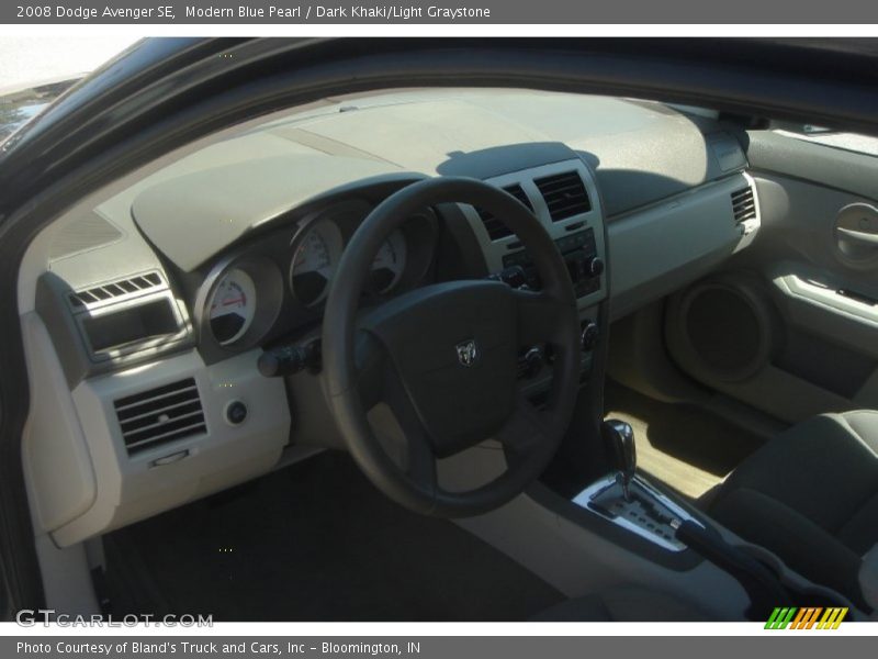 Modern Blue Pearl / Dark Khaki/Light Graystone 2008 Dodge Avenger SE