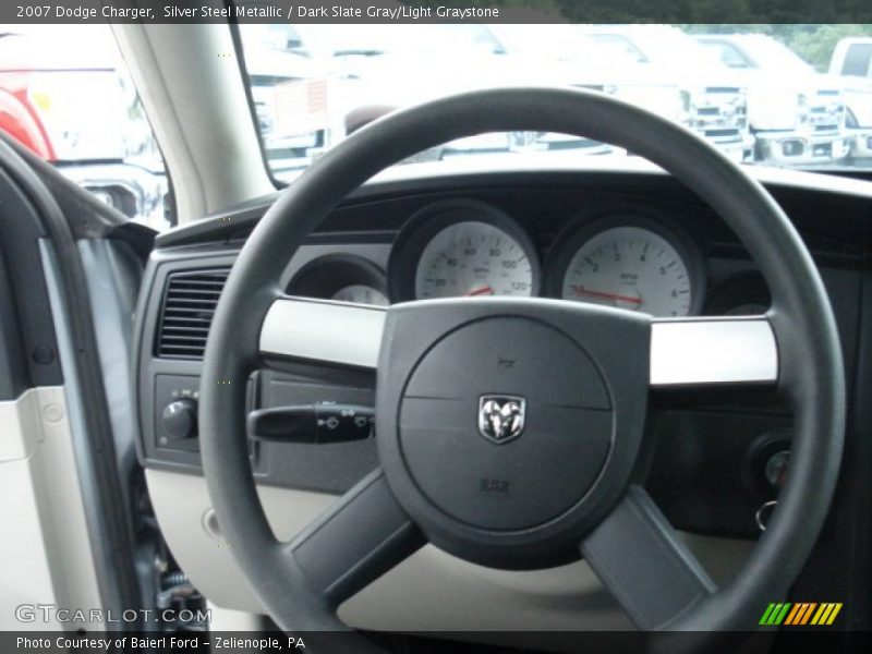Silver Steel Metallic / Dark Slate Gray/Light Graystone 2007 Dodge Charger
