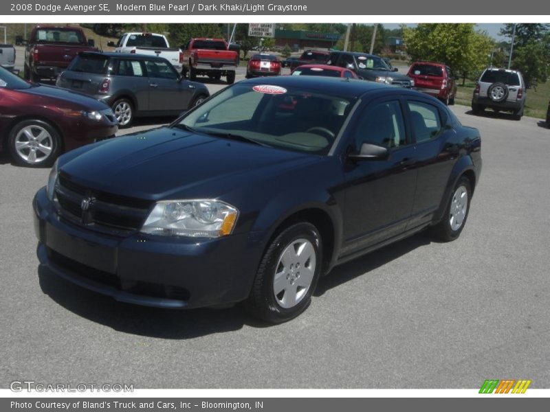 Modern Blue Pearl / Dark Khaki/Light Graystone 2008 Dodge Avenger SE