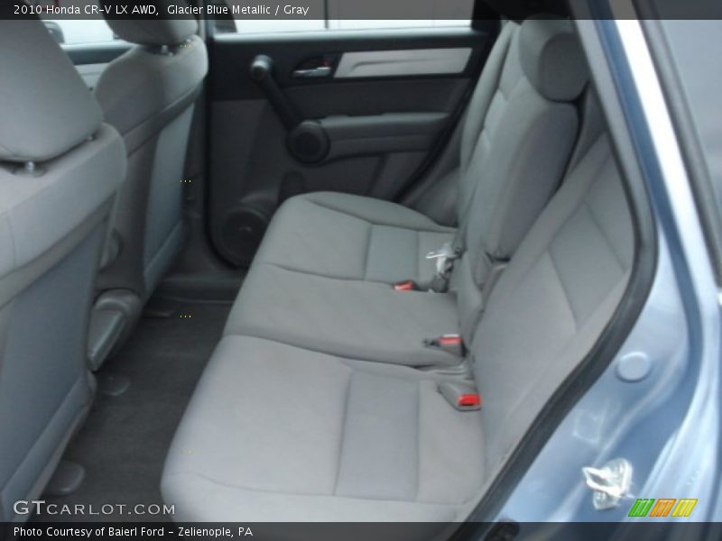 Glacier Blue Metallic / Gray 2010 Honda CR-V LX AWD