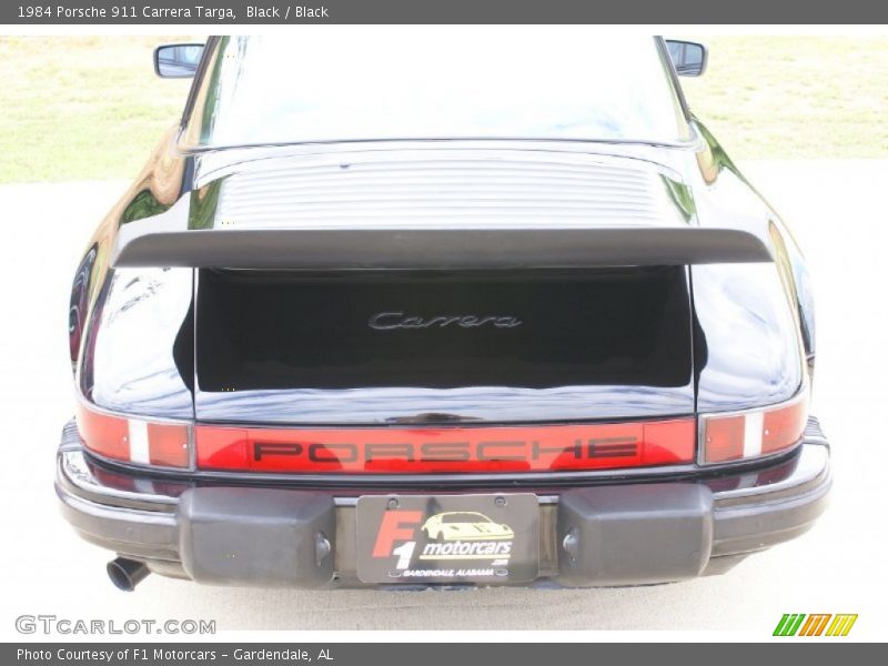 Black / Black 1984 Porsche 911 Carrera Targa