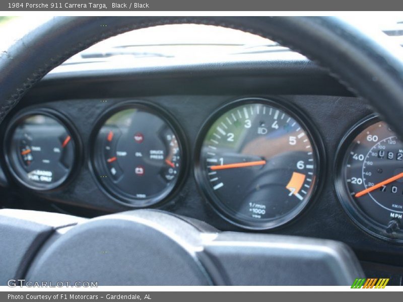 Black / Black 1984 Porsche 911 Carrera Targa