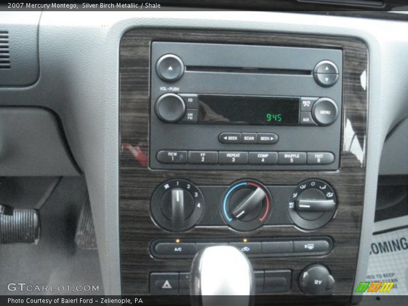 Controls of 2007 Montego 