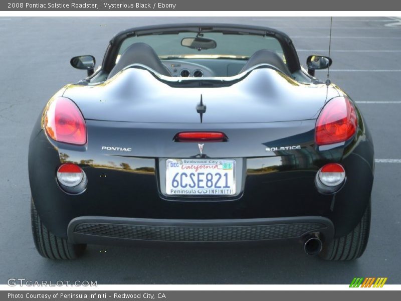 Mysterious Black / Ebony 2008 Pontiac Solstice Roadster