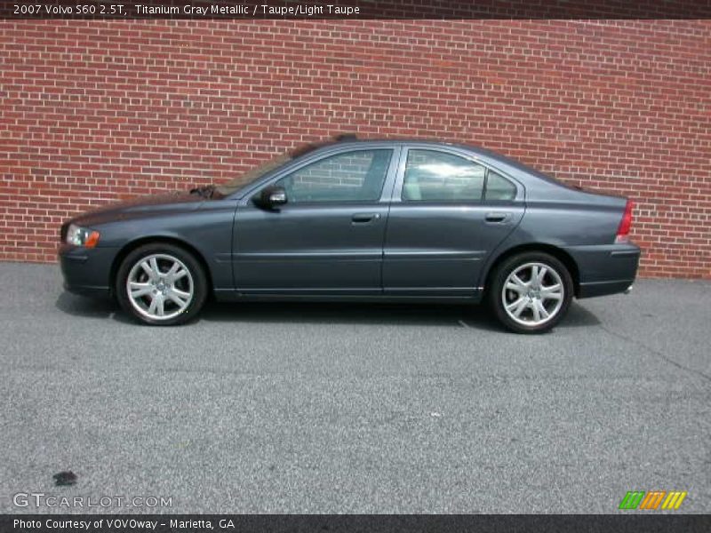Titanium Gray Metallic / Taupe/Light Taupe 2007 Volvo S60 2.5T