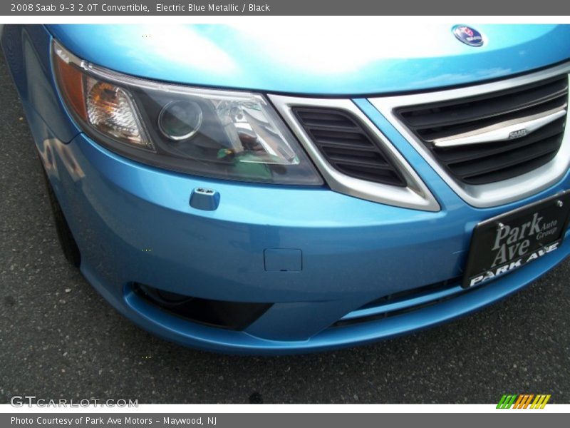 Electric Blue Metallic / Black 2008 Saab 9-3 2.0T Convertible