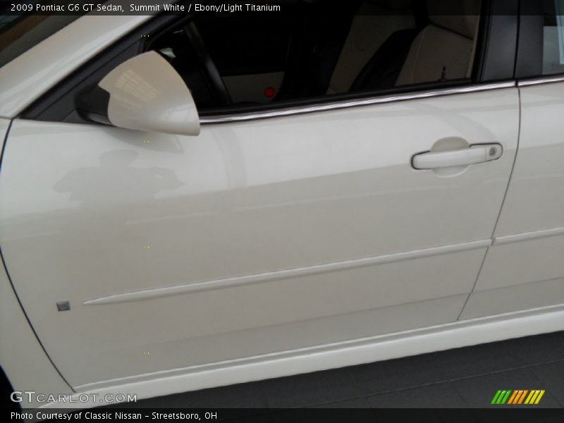 Summit White / Ebony/Light Titanium 2009 Pontiac G6 GT Sedan