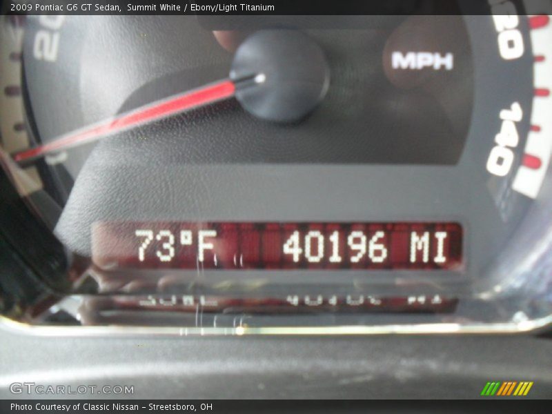 Summit White / Ebony/Light Titanium 2009 Pontiac G6 GT Sedan