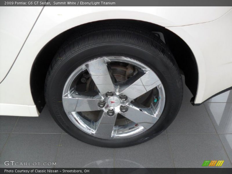 Summit White / Ebony/Light Titanium 2009 Pontiac G6 GT Sedan