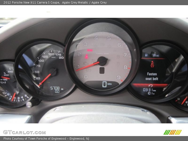  2012 New 911 Carrera S Coupe Carrera S Coupe Gauges