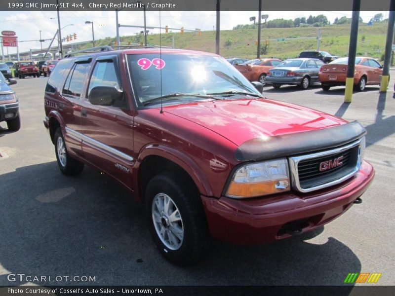 Cherry Red Metallic / Graphite 1999 GMC Jimmy SLT 4x4