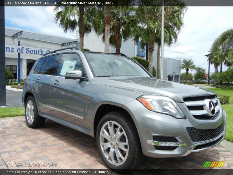 Palladium Silver Metallic / Black 2013 Mercedes-Benz GLK 350