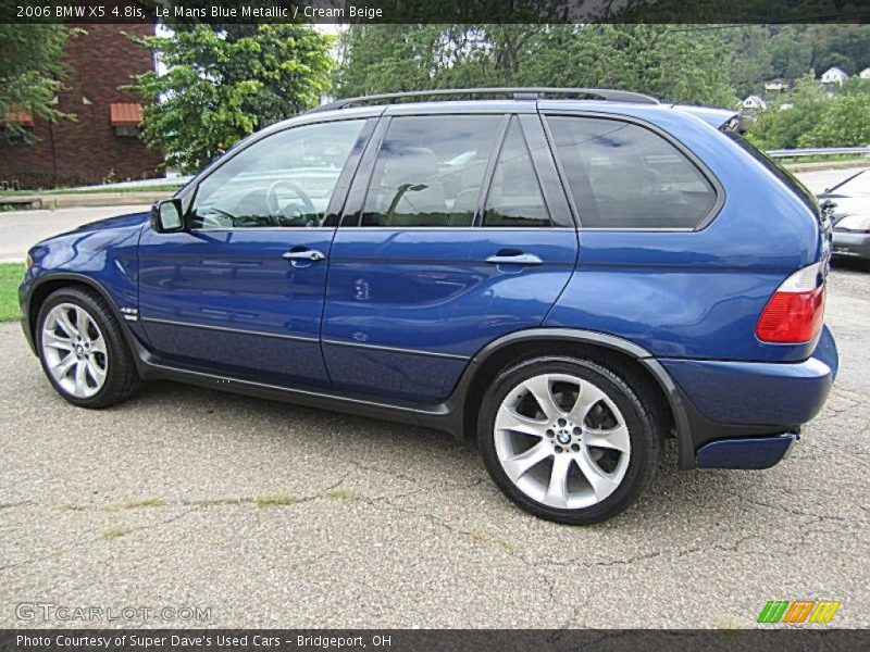 Le Mans Blue Metallic / Cream Beige 2006 BMW X5 4.8is