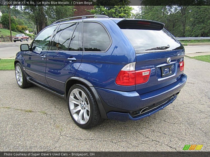 Le Mans Blue Metallic / Cream Beige 2006 BMW X5 4.8is