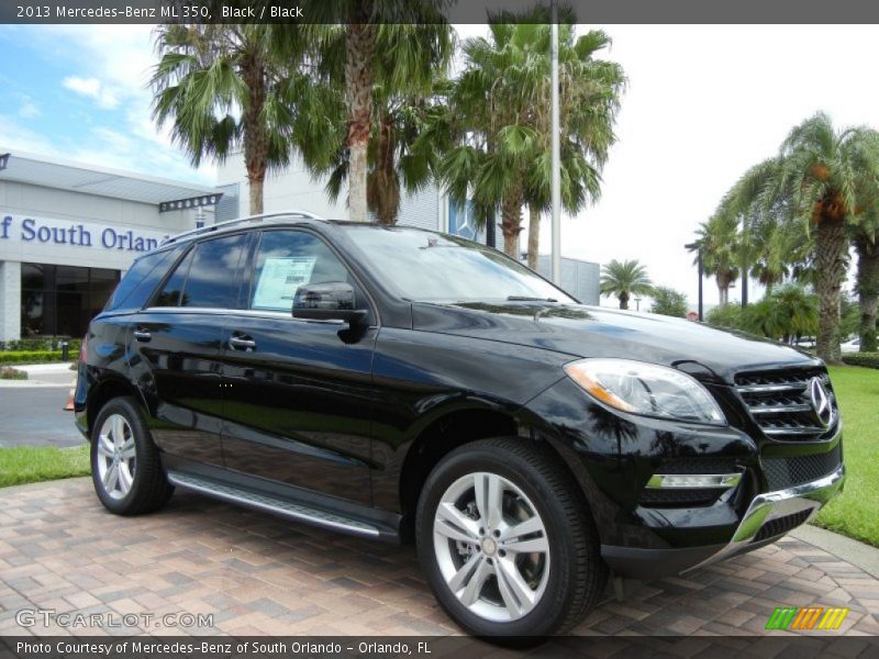 Black / Black 2013 Mercedes-Benz ML 350