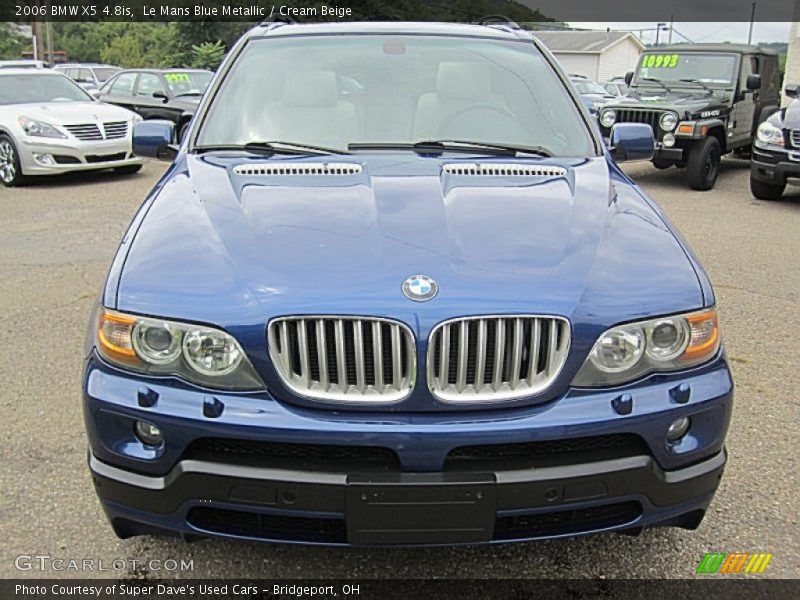 Le Mans Blue Metallic / Cream Beige 2006 BMW X5 4.8is