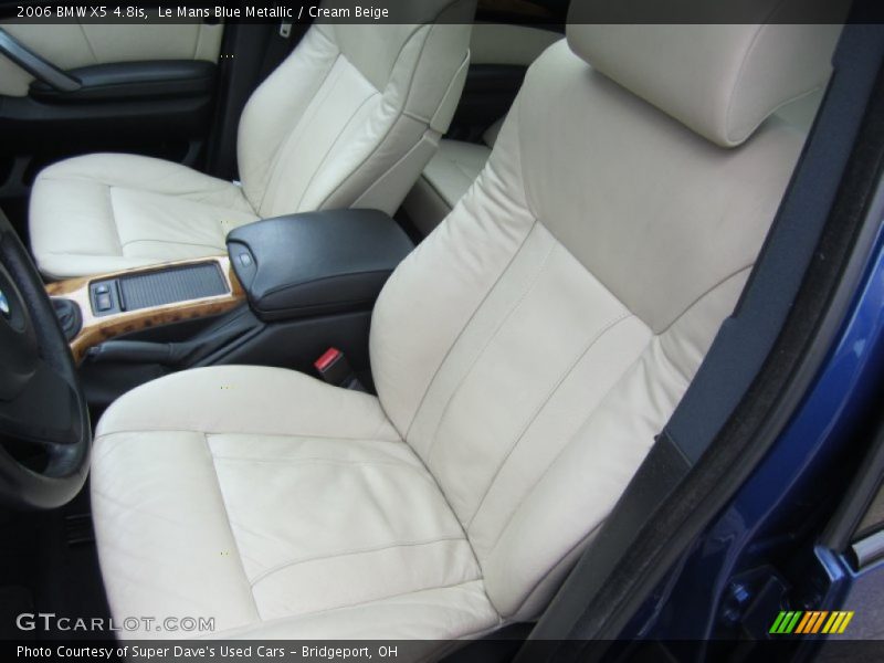 Le Mans Blue Metallic / Cream Beige 2006 BMW X5 4.8is