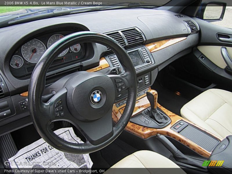 Le Mans Blue Metallic / Cream Beige 2006 BMW X5 4.8is