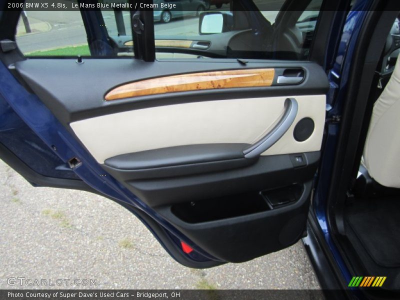 Le Mans Blue Metallic / Cream Beige 2006 BMW X5 4.8is