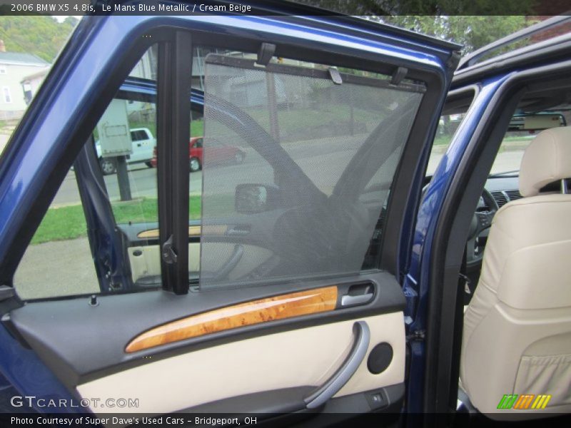 Le Mans Blue Metallic / Cream Beige 2006 BMW X5 4.8is