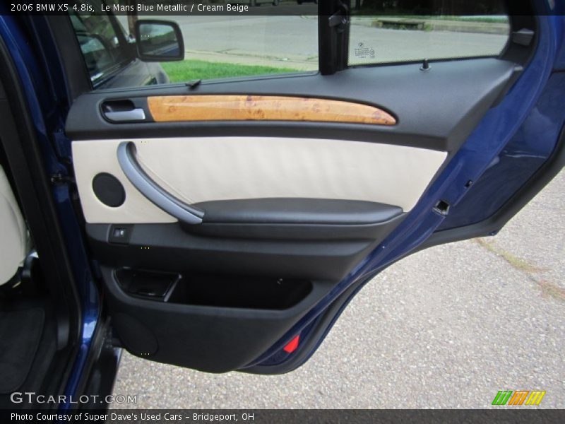 Le Mans Blue Metallic / Cream Beige 2006 BMW X5 4.8is