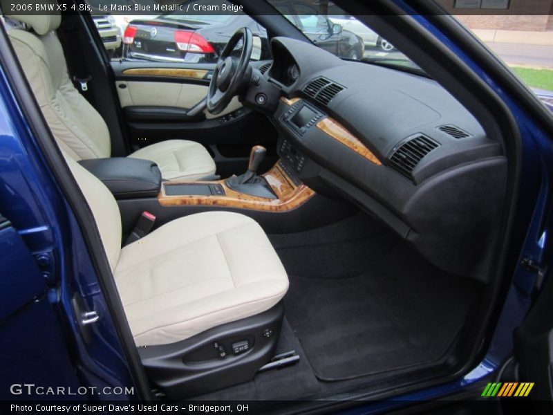Le Mans Blue Metallic / Cream Beige 2006 BMW X5 4.8is