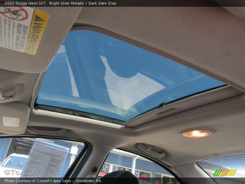 Bright Silver Metallic / Dark Slate Gray 2003 Dodge Neon SXT