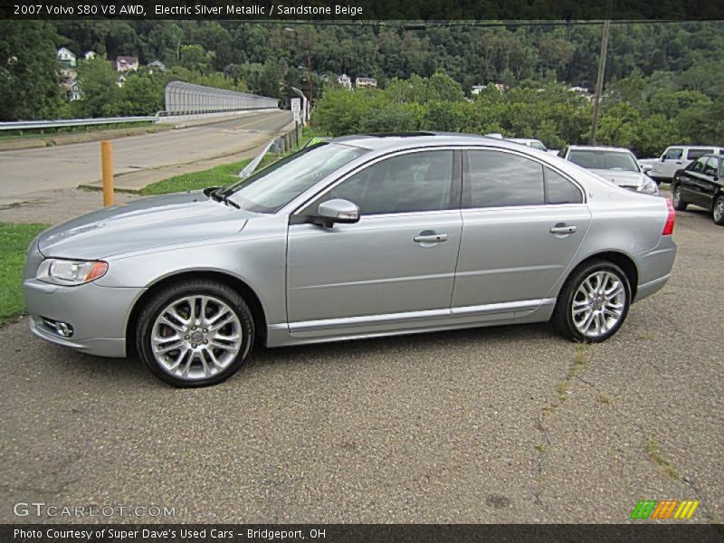 Electric Silver Metallic / Sandstone Beige 2007 Volvo S80 V8 AWD