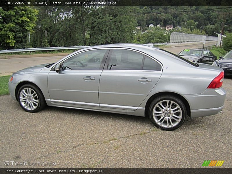 Electric Silver Metallic / Sandstone Beige 2007 Volvo S80 V8 AWD