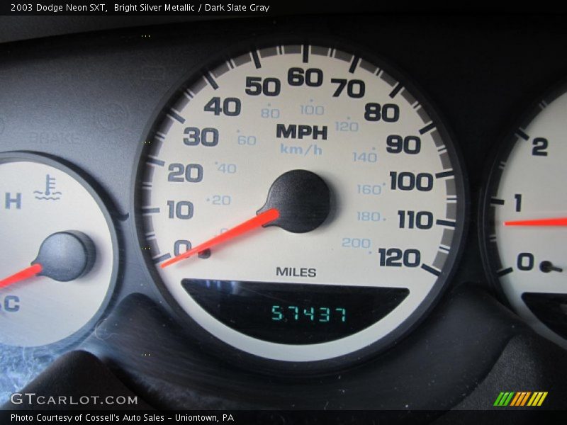 Bright Silver Metallic / Dark Slate Gray 2003 Dodge Neon SXT