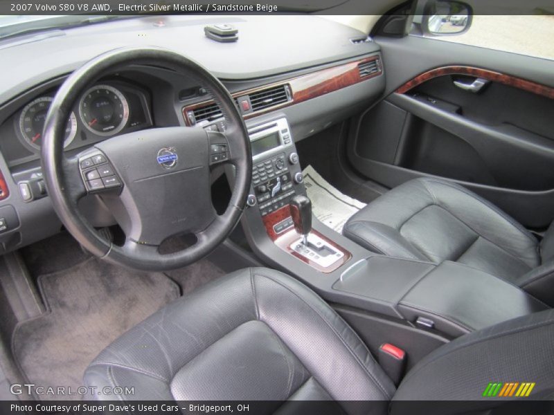Electric Silver Metallic / Sandstone Beige 2007 Volvo S80 V8 AWD