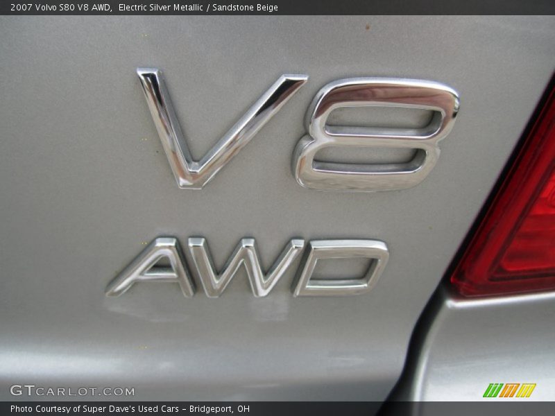 Electric Silver Metallic / Sandstone Beige 2007 Volvo S80 V8 AWD
