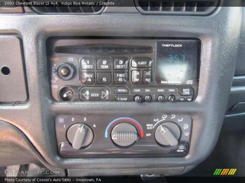 Indigo Blue Metallic / Graphite 2003 Chevrolet Blazer LS 4x4
