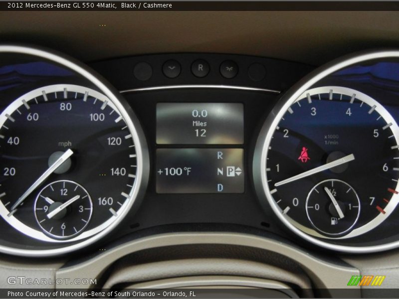 Black / Cashmere 2012 Mercedes-Benz GL 550 4Matic