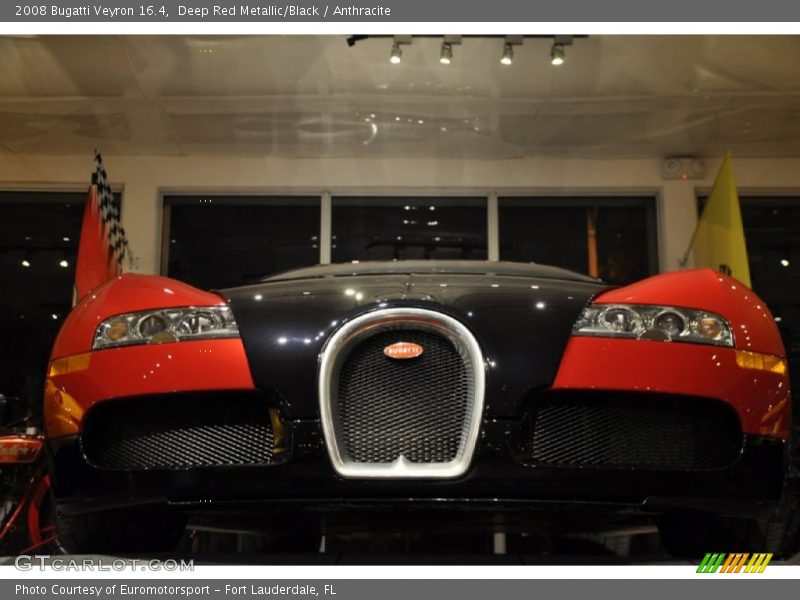 Deep Red Metallic/Black / Anthracite 2008 Bugatti Veyron 16.4