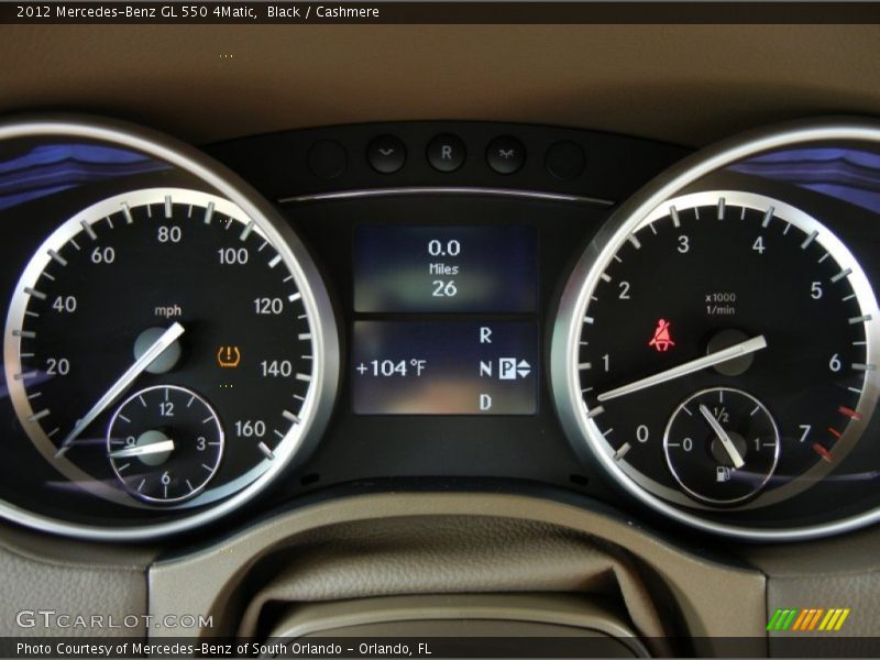  2012 GL 550 4Matic 550 4Matic Gauges