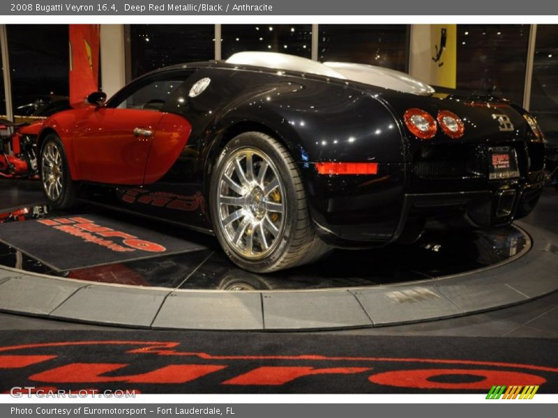 Deep Red Metallic/Black / Anthracite 2008 Bugatti Veyron 16.4