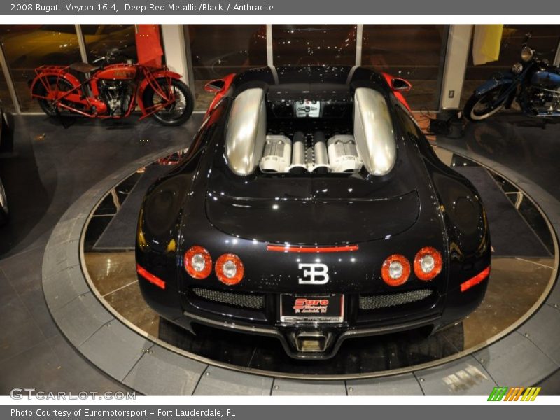 Deep Red Metallic/Black / Anthracite 2008 Bugatti Veyron 16.4